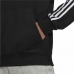 Felpa con Cappuccio Uomo Adidas Essentials 3 Stripes Nero