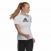 Camiseta de Manga Corta Mujer Adidas Primeblue D2M Logo Sport  Blanco