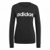 Толстовка без капюшона женская Adidas Essentials Logo Чёрный