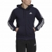 Męska kurtka sportowa Adidas Essentials French Terry 3 Ciemnoniebieski