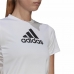 Camiseta de Manga Corta Mujer Adidas Primeblue D2M Logo Sport  Blanco