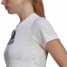 Camisola de Manga Curta Mulher Adidas Primeblue D2M Logo Sport  Branco