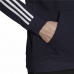 Bluza z kapturem Męska Adidas Essentials 3 Stripes Granatowy