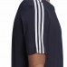 Camisola de Manga Curta Homem Essentials 3 bandas Adidas Legend Ink Azul Azul escuro