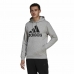 Bluza z kapturem Męska Adidas  Essentials Fleece Big Logo Szary