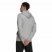 Felpa con Cappuccio Uomo Adidas  Essentials Fleece Big Logo Grigio