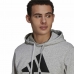 Bluza z kapturem Męska Adidas  Essentials Fleece Big Logo Szary