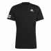 Miesten T-paita Adidas Club Tennis 3 Stripes Musta