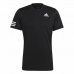 T-shirt à manches courtes homme Adidas Club Tennis 3 Stripes Noir