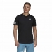 Miesten T-paita Adidas Club Tennis 3 Stripes Musta