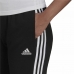 Pantalone Lungo Sportivo Adidas Essentials Studio Lounge Cuffed 3 Stripes Donna Nero