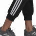 Pantalone Lungo Sportivo Adidas Essentials Studio Lounge Cuffed 3 Stripes Donna Nero