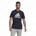 Heren-T-Shirt met Korte Mouwen  Essentials Big Logo  Adidas Legend Ink  Blauw