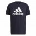 Camisola de Manga Curta Homem  Essentials Big Logo  Adidas Legend Ink  Azul