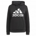 Női kapucnis pulóver Adidas Loungewear Essentials Logo Fekete