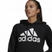Sieviešu Sporta Krekls ar Kapuci Adidas Loungewear Essentials Logo Melns