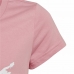 Camiseta de Manga Corta Infantil Adidas  Graphic  Rosa