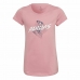 Camiseta de Manga Corta Infantil Adidas  Graphic  Rosa