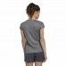 Dames-T-Shirt met Korte Mouwen Adidas Donker grijs