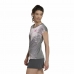 Dames-T-Shirt met Korte Mouwen Adidas Donker grijs