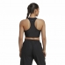 Sporttopje voor dames Adidas Studio Wrapeed Rib Zwart