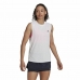 T-Shirt para Mulher sem Mangas Adidas Muscle Run Icons Branco