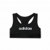 Stanik Sportowy Adidas Sports Single Jersey Dziecięcy Czarny