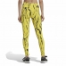 Leggings de Desporto de Mulher Adidas Future Icons Animal-Print Amarelo