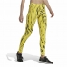 Leggings de Desporto de Mulher Adidas Future Icons Animal-Print Amarelo