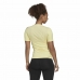 Women’s Short Sleeve T-Shirt Adidas Techfit Training Yellow