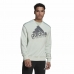 Uniseks Sweater zonder Capuchon Adidas Essentials Brand Love Turkoois