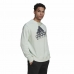 Uniseks Sweater zonder Capuchon Adidas Essentials Brand Love Turkoois