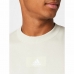 Men’s Sweatshirt without Hood Adidas FeelVivid Drop Shoulder Beige