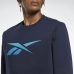 Vyriškas džemperis be gobtuvo Reebok Identity Fleece Crew Tamsiai mėlyna
