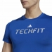 Maglia a Maniche Corte Uomo Adidas techfit Graphic  Azzurro