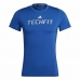 Heren-T-Shirt met Korte Mouwen Adidas techfit Graphic  Blauw