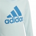 Sweatshirt ohne Kapuze für Mädchen Adidas Essentials Türkis