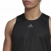 Pánské tričko bez rukávů Adidas HIIT Spin Training Černý