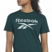 Dámské tričko s krátkým rukávem Reebok  Identity Azurová