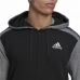 Veste de Sport pour Homme Adidas Mélange French Terry Noir