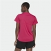 Damen Kurzarm-T-Shirt Adidas Designed 2 Move Logo Pink