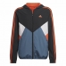 Sportjack voor kinderen Adidas Colorblock Zwart