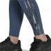 Legginsy Sportowe Damskie Adidas Loungewear Essentials 3 Stripes Niebieski