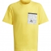 T-Shirt met Korte Mouwen voor kinderen Adidas Future Pocket Geel