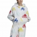 Giacca Sportiva da Donna Adidas Essentials Multi-Colored Logo Bianco