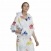 Casaco de Desporto para Mulher Adidas Essentials Multi-Colored Logo Branco