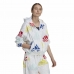 Sportjacka, Dam Adidas Essentials Multi-Colored Logo Vit