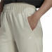 Długie Spodnie Dresowe Adidas Aeroready Studio Kobieta Beżowy