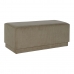 Sittpall DKD Home Decor Brun Polyester Trä MDF 100 x 40 x 40 cm