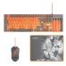 Tastatur mit Maus FR-TEC Dragon Ball Qwerty Spanisch Orange